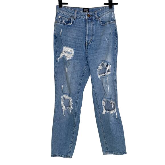BDG Urban Outfitters High Rise Slim Straight Distressed Jeans 27 - Picture 1 of 10